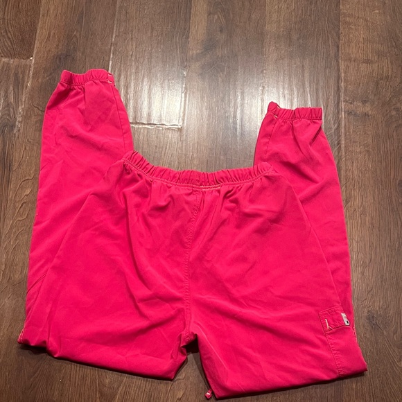 Pink Drawstring Cargo Scrubs- Pants - Picture 4 of 4